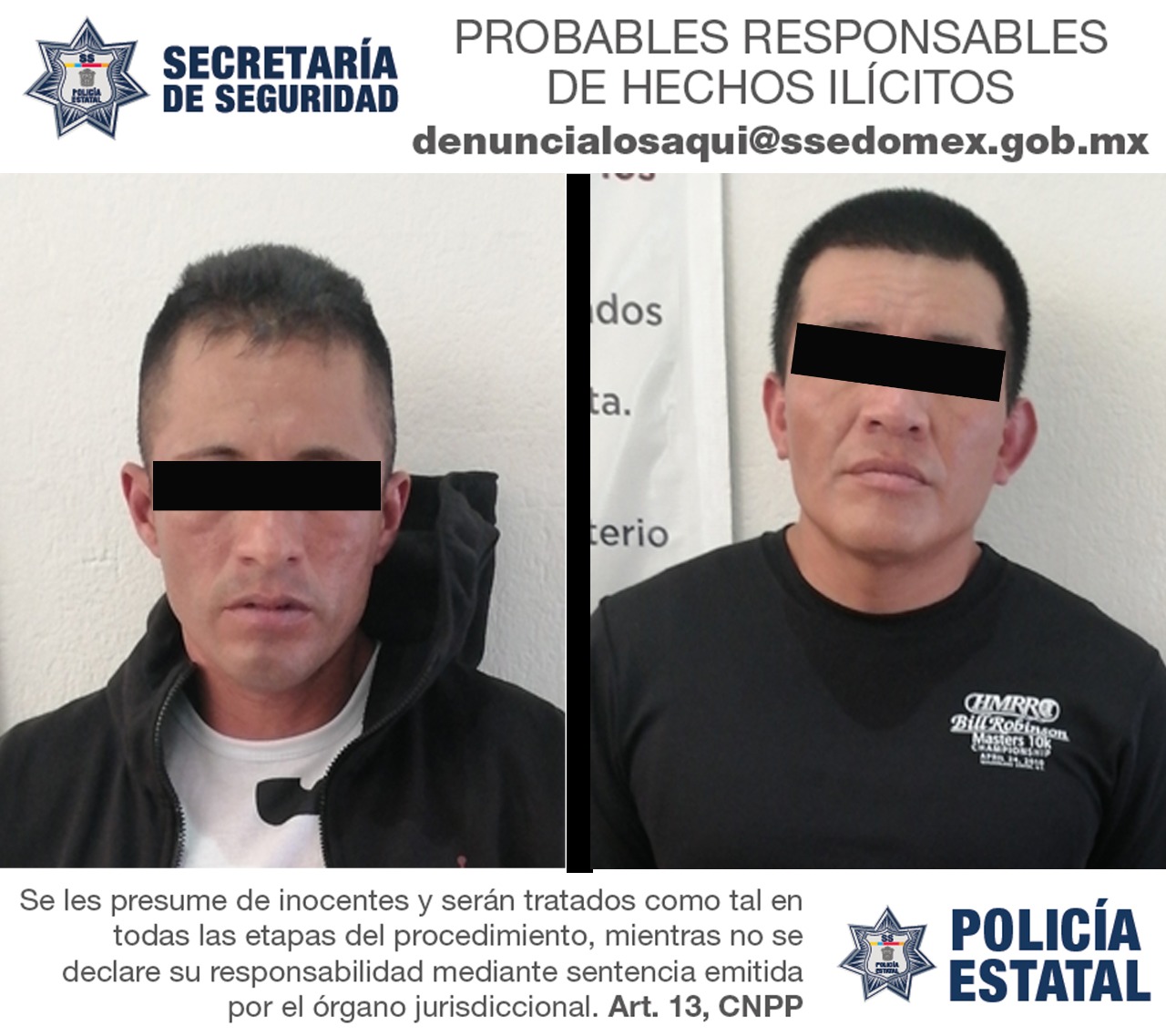 Presuntos narcomenudistas son detenidos por elementos de la secretaría de seguridad
