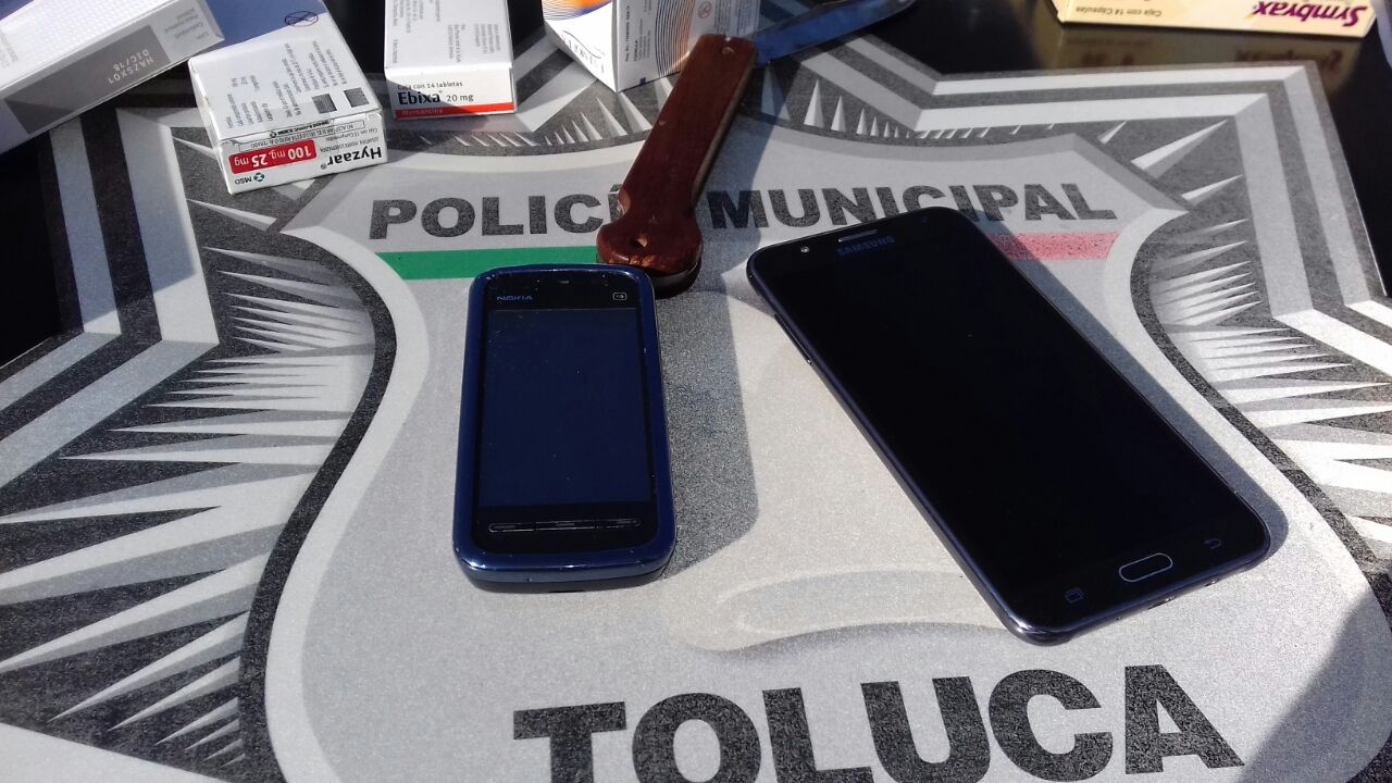 Detiene Policía de Toluca a presunto responsable de los delitos de robo y portación de arma blanca