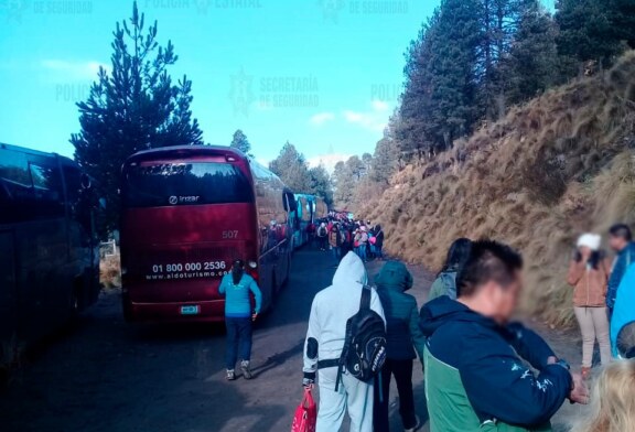 Refuerza secretaría de seguridad vigilancia en el nevado de Toluca ante la llegada de al menos 4 mil paseantes