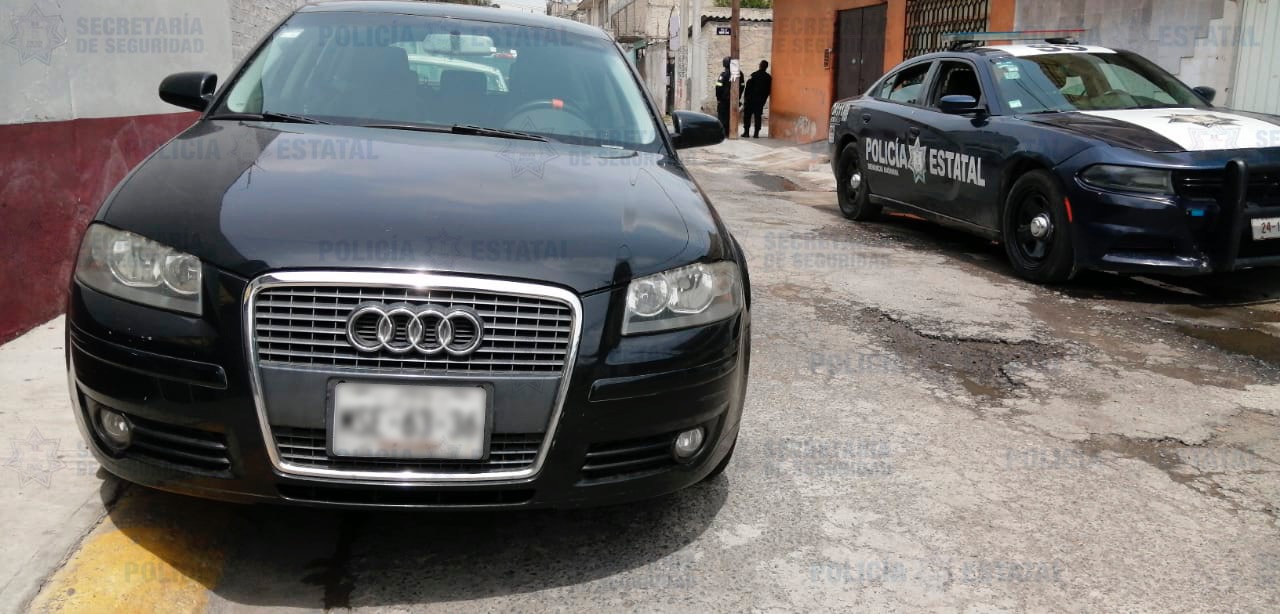 Secretaría de seguridad recupera un vehículo de lujo con reporte de robo reciente