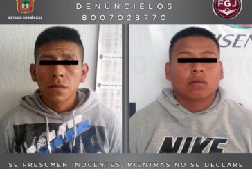 Detiene FGJEM a dos probables asaltantes en Chimalhuacán