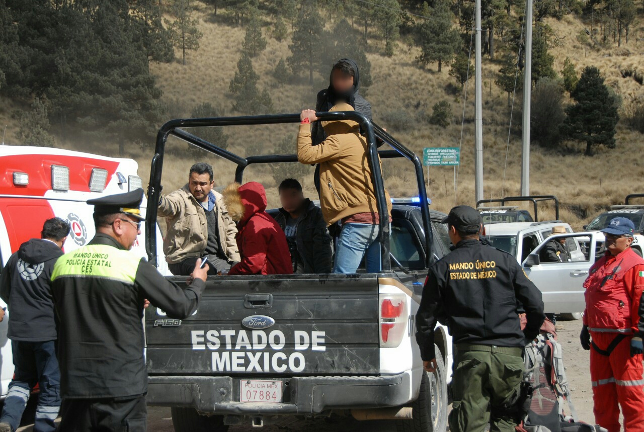 Rescata SSEM a cuatro personas extraviadas en el Xinantecatl