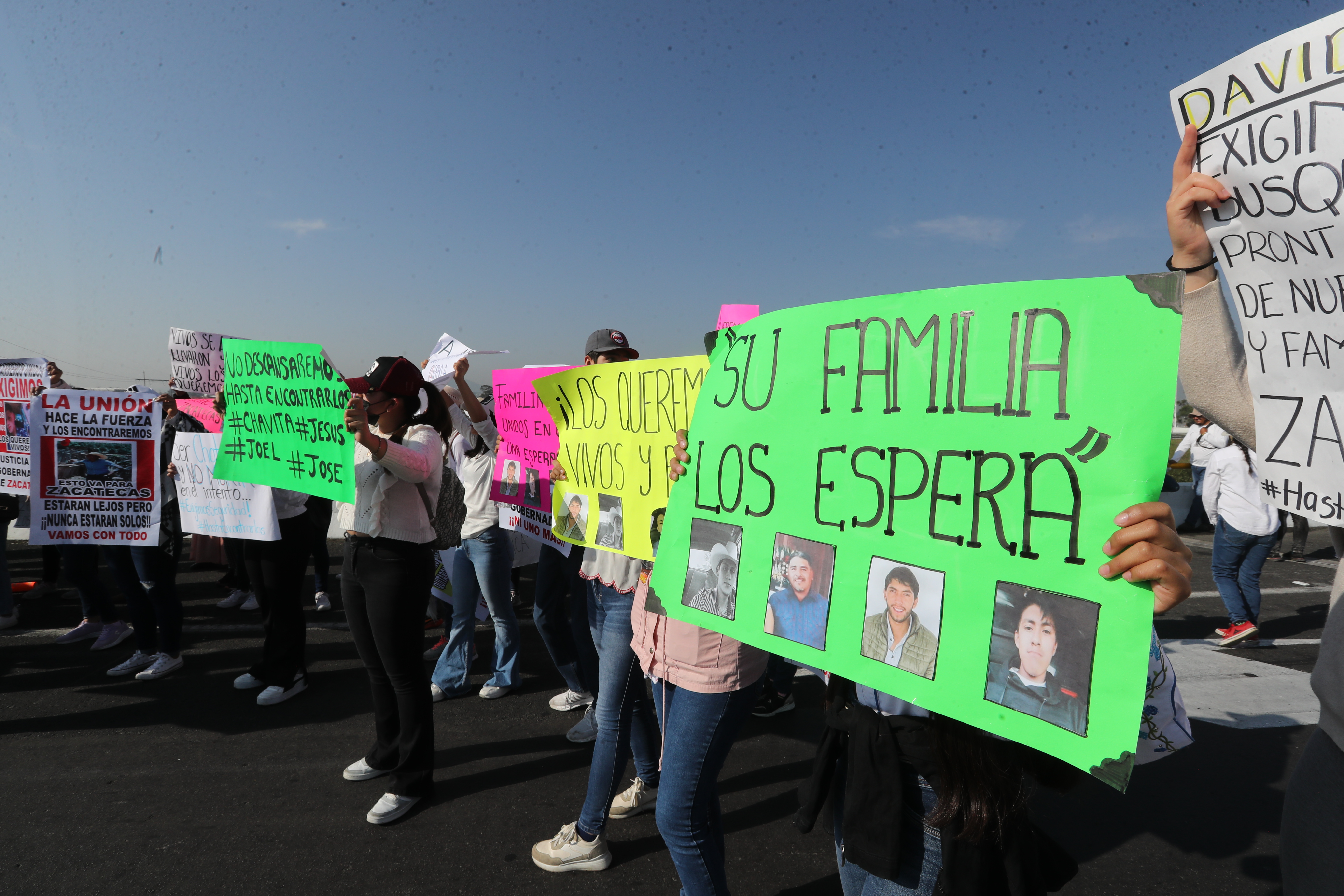Chatarreros de Temoaya se suman a protesta por la desaparición de 4 de sus compañeros en Zacatecas