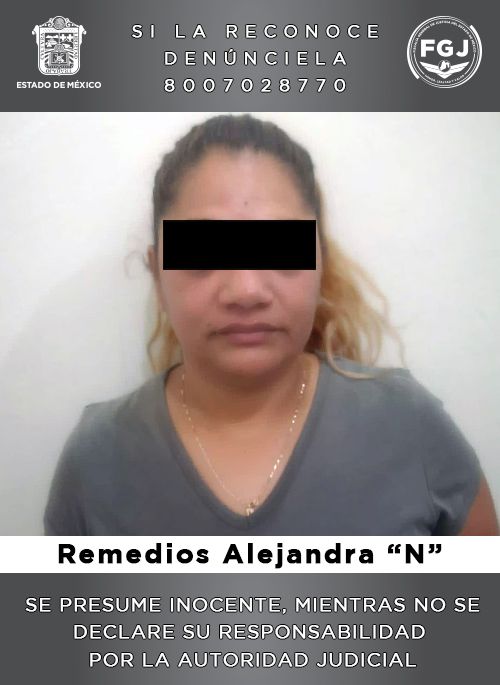 Aprende FGJEM a mujer investigada por homicidio en Ecatepec