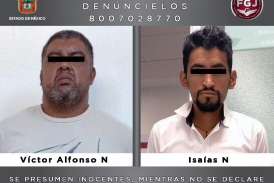 Detienen a dos personas investigados por un doble homicidio ocurrido en Jocotitlan