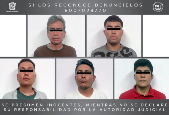 Detienen a cinco individuos presuntos integrantes de una banda dedicada al robo de cajeros automáticos