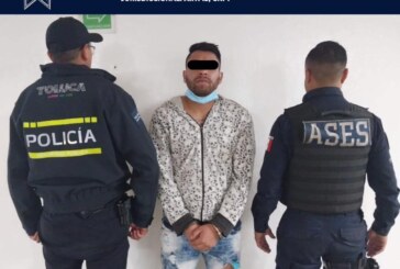 Detienen en Toluca a ladrón, ya contaba con antecedentes penales.