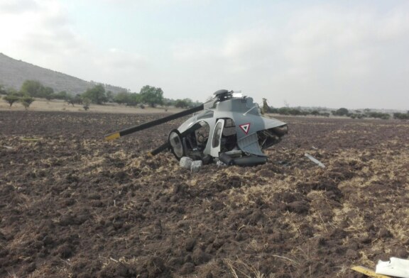 Se desploma helicóptero de las fuerzas armadas