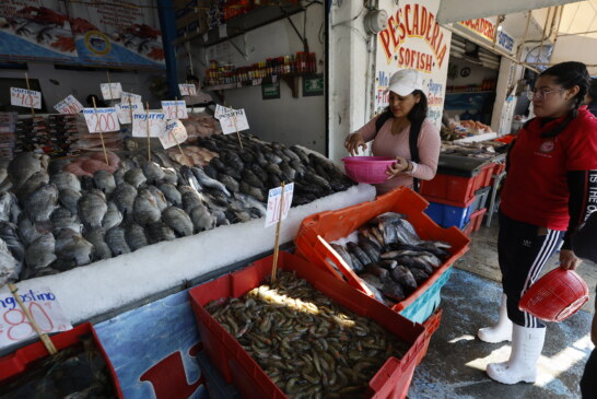 Viernes de Cuaresma en Zinacantepec, aumenta la venta de pescados y mariscos.