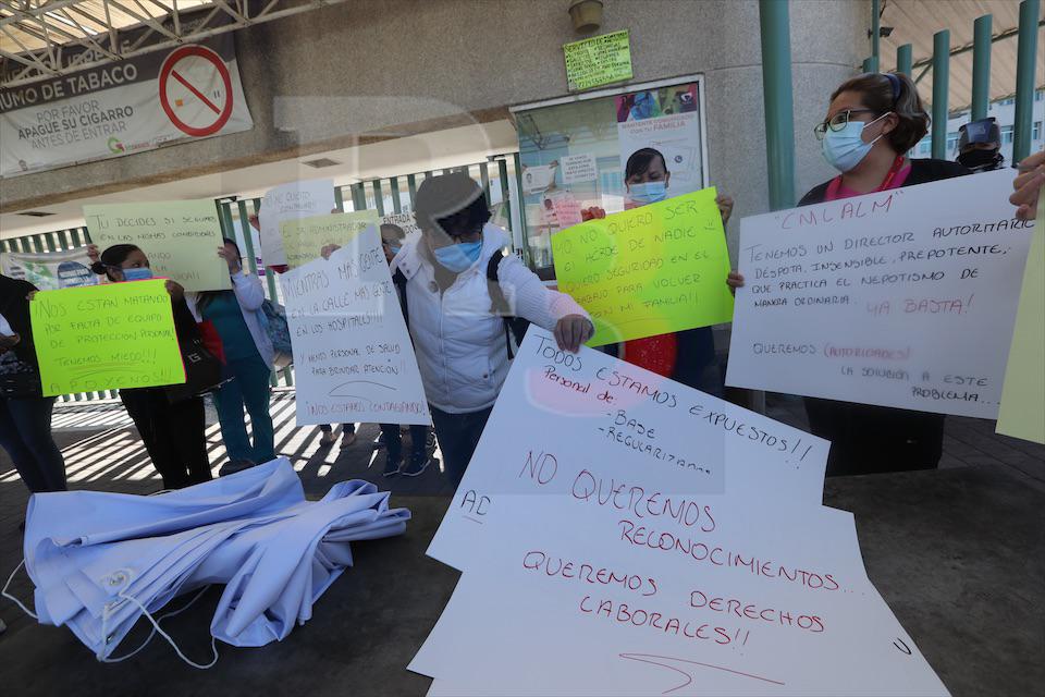Durante 40 días al servicio de salud del Adolfo López Mateos en Toluca les dan comida cruda