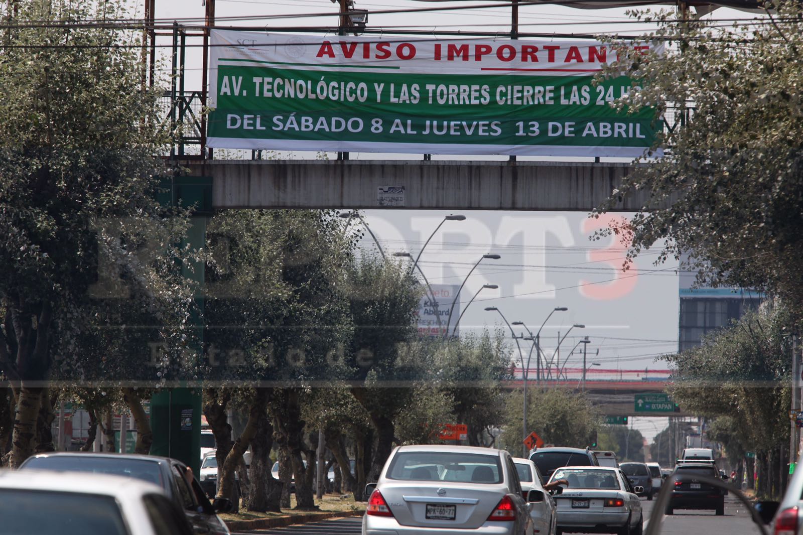 Cierran importante cruce en Toluca durante siete días