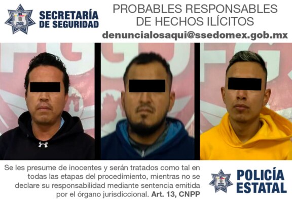 Tres probables implicados en el delito de robo con violencia a transeúnte ya están detenidos.