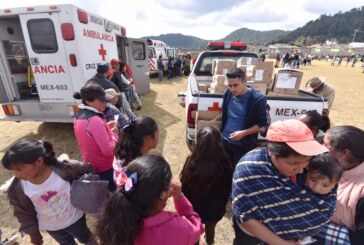 Apoya Cruz Roja Mexicana a los habitantes de comunidades en extrema pobreza ante bajas temperaturas