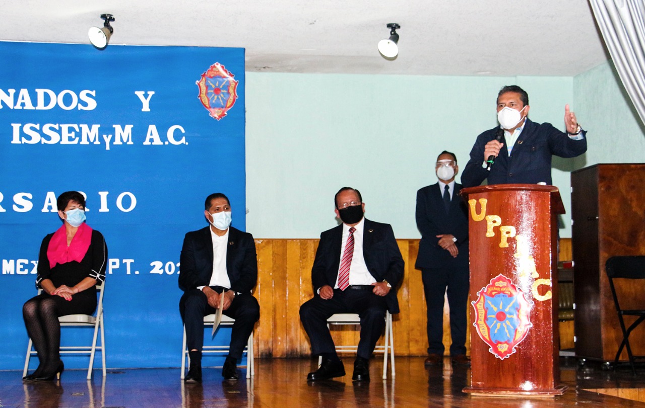 Reconoce alcalde de Toluca, Juan Rodolfo Sánchez Gómez, entrega y compromiso de pensionados y pensionistas del ISSEMyM