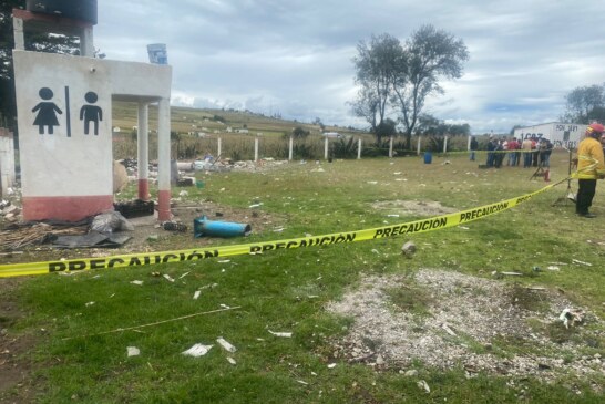 Una muerte y dos heridos, saldo fatal de explosión en Almoloya de Juárez.