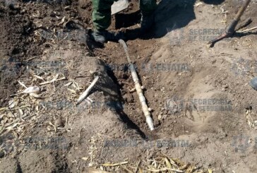 Autoridades federales y policías estatales descubren dos tomas clandestinas en terrenos de siembra