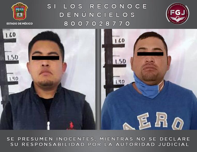 Detienen en Ecatepec a dos individuos investigados por un asalto a los usuarios de una unidad de transporte público