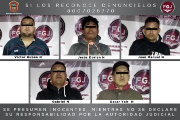 Vinculan a proceso a cinco sujetos por el robo de cajeros automáticos en Cuautitlán Izcalli