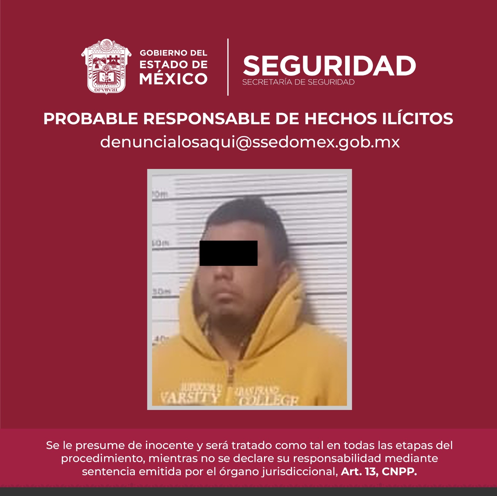 Detienen a sujeto relacionado con el secuestró de polleros en Toluca.