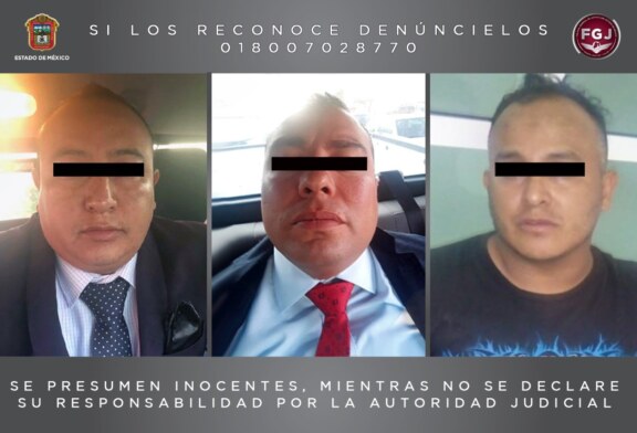 Detienen a tres policías municipales de Tlalnepantla investigados por secuestro exprés