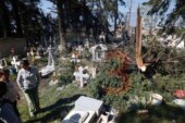 La tromba de este jueves afectó más de 500 tumbas en San Mateo Otzacatipan