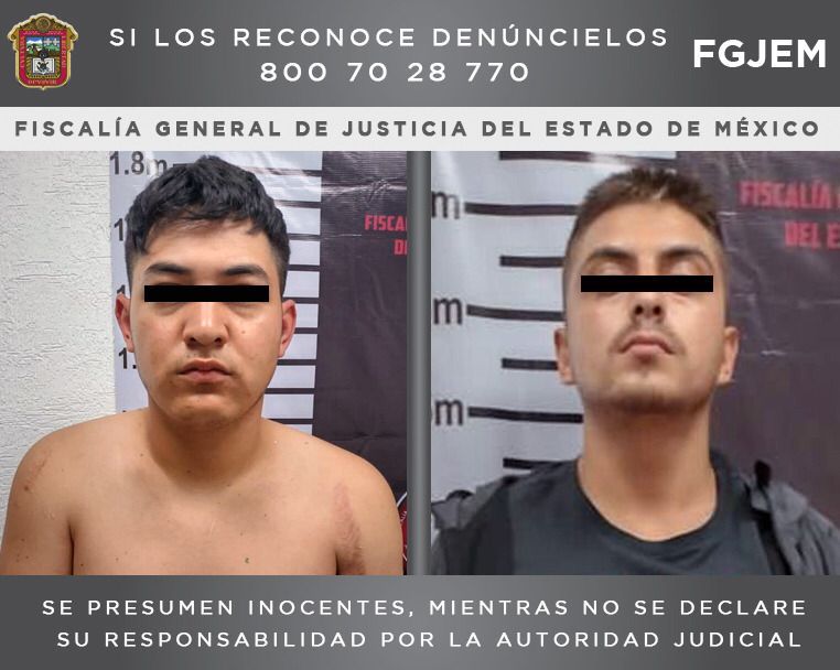 Elementos de la FGJEM ingresan a un penal estatal a dos sujetos investigados por el robo a una joyería en Tlalnepantla