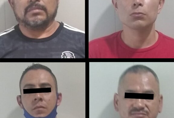 Capturan a cuatro sujetos probablemente implicados en el delito de privación ilegal de la libertad