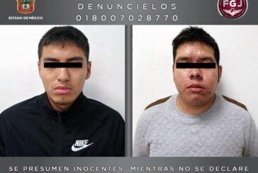 Detiene FGJEM a dos sujetos investigados por el secuestro de dos hermanos en Metepec