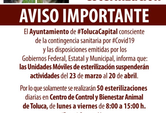 Ante contingencia, autoridades de Medio Ambiente de Toluca suspenden actividades