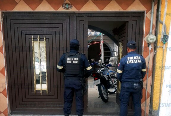 Resguarda secretaría de seguridad predio donde localizaron motocicleta con reporte de robo