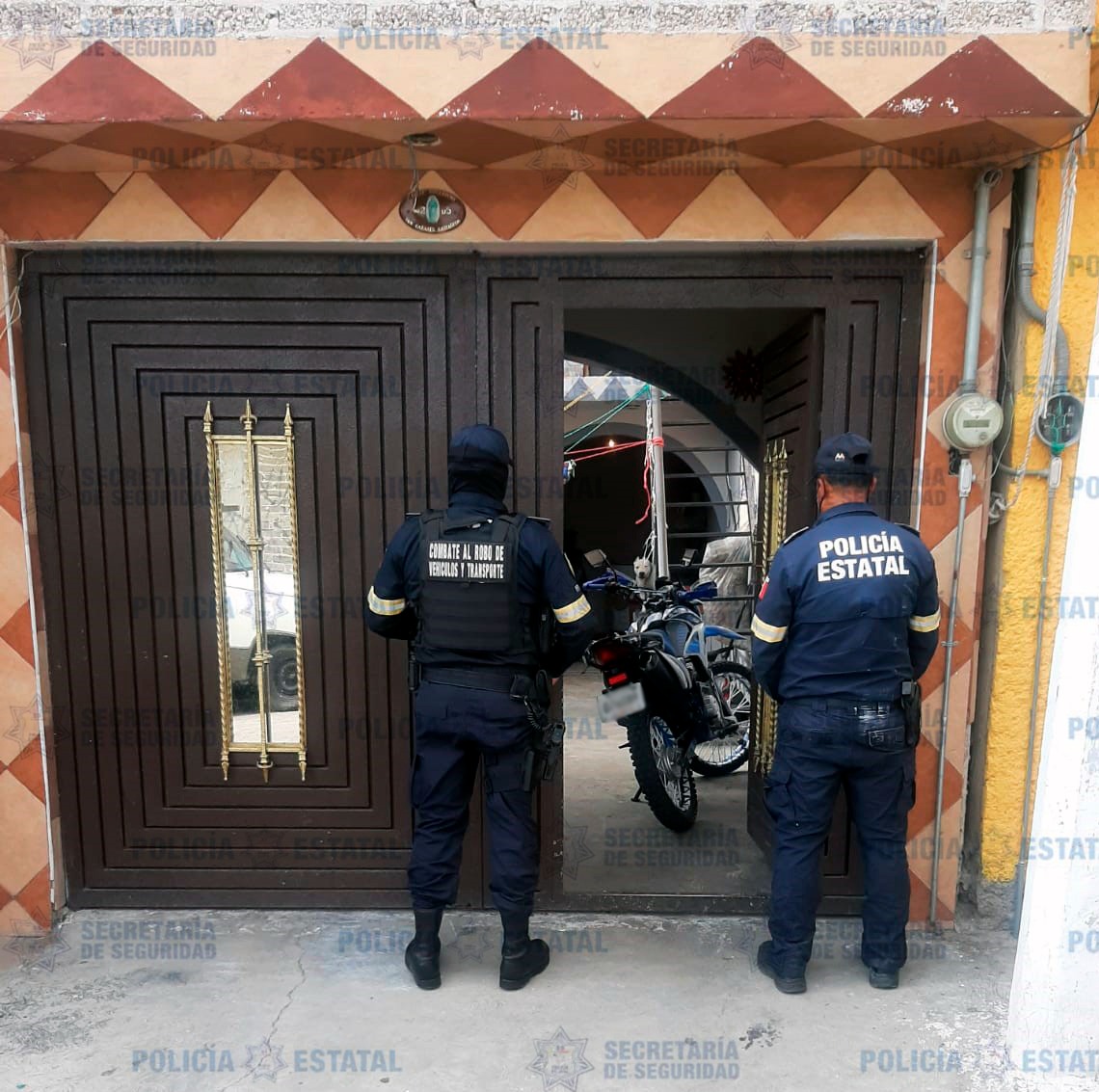 Resguarda secretaría de seguridad predio donde localizaron motocicleta con reporte de robo