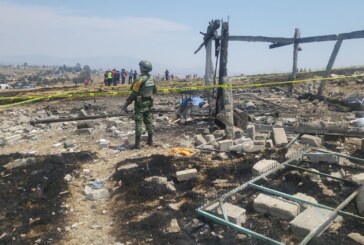 Explosión de pirotecnia deja 2 personas sin vida en Almoloya de Juárez