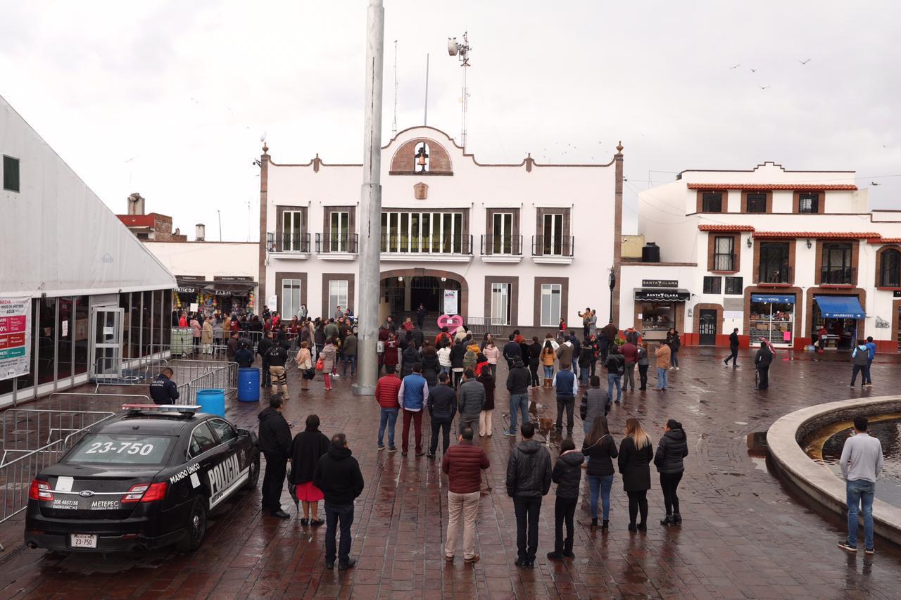 Participan con eficacia servidores públicos de Metepec en simulacro