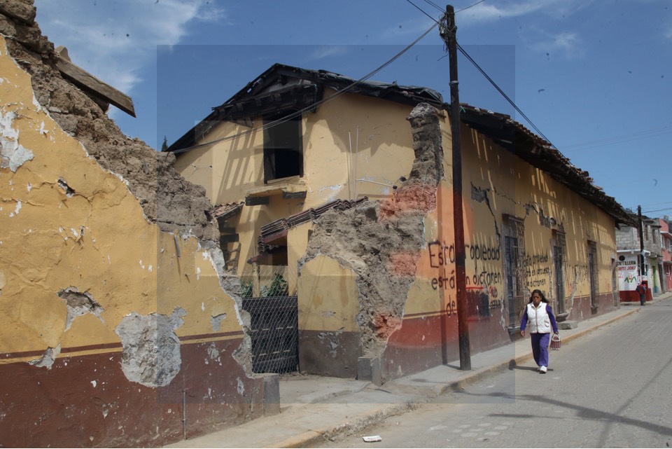 En Joquicingo han suspendido los apoyos para reconstruir viviendas